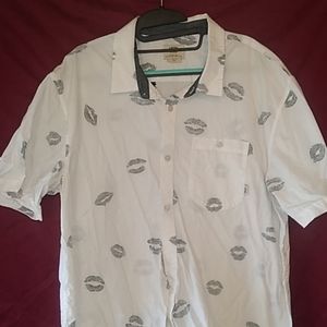 Men short sleeve button down shirt